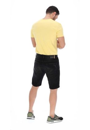 Bermuda Hombre Jean Negro Rappaz