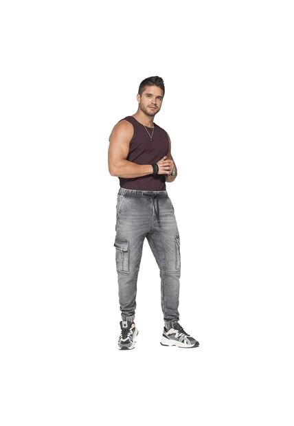 PANTALON RAPPAZ HOMBRE R24020042 GRIS MEDIO Talla 30