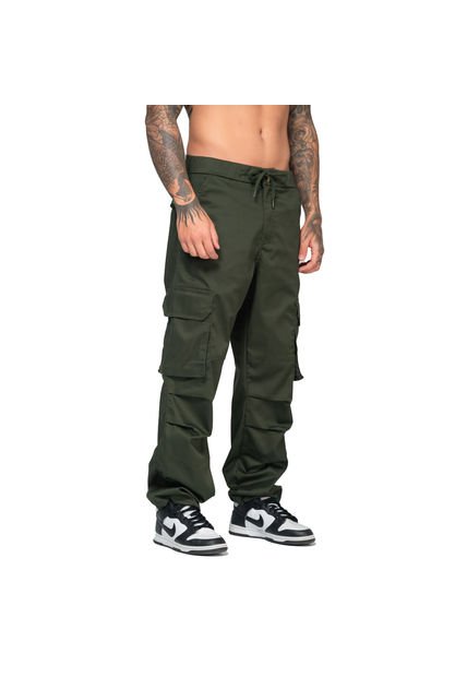 PANTALON RAPPAZ HOMBRE R24138056 VERDE MILITAR Talla 34