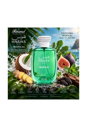 Perfume Rasasi Hawas Tropical Hombre 100 Ml EDP
