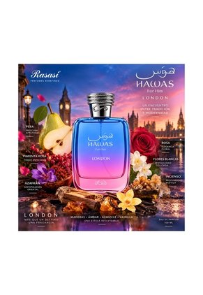 Perfume Rasasi Hawas London Unisex 100 Ml EDP