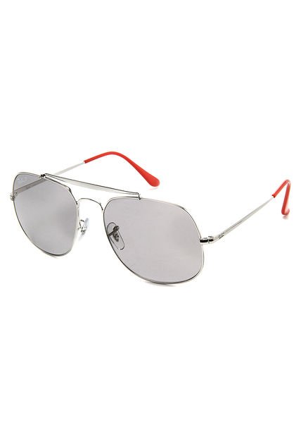 Gafas Plateadas-Rojas Ray Ban