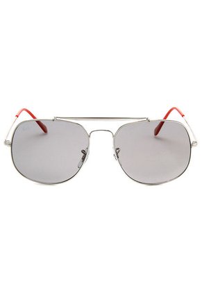 Gafas Plateadas-Rojas Ray Ban
