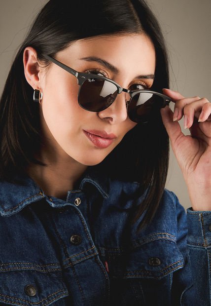 Gafas de Sol Ray-Ban Clubmaster Gris