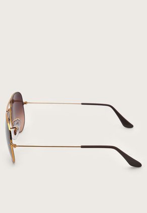 Gafas Dorado-Café Ray-Ban Aviator Large Metal
