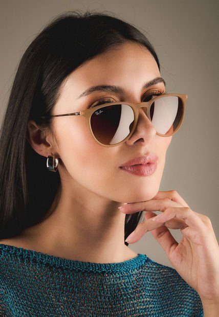 Gafas de Sol Beige-Marrón-Dorado Ray-Ban Erika