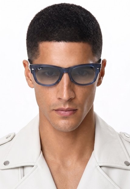 Gafas de Sol Ray-Ban Mega Wayfarer II  Azul Transparente