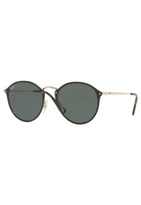 Gafas Doradas-Negras-Café Ray Ban Blaze Round