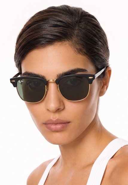 Gafas Negro-Dorado Ray-Ban Clubmaster Metal