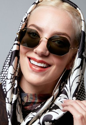 Gafas Dorado-Transparente Ray-Ban Octagon RB1972L