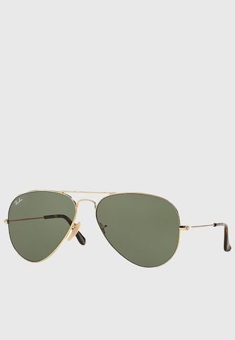 Gafas Dorado-Café Ray-Ban Aviator Large Metal Ray-Ban