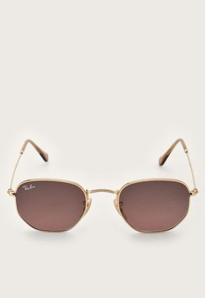 Gafas Dorado-Café Ray-Ban Hexagonal RB3548N