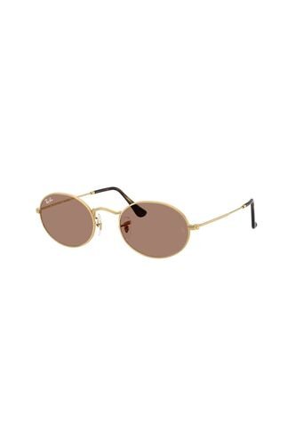 Gafas De Sol Ray-Ban Oval RB3547 Dorado Hombre Y Mujer Rayban