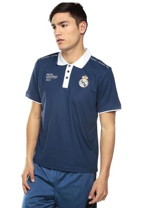 Camiseta Polo Azul Navy-Blanco REAL MADRID