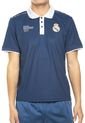 Camiseta Polo Azul Navy-Blanco REAL MADRID de REAL MADRID