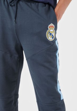 Pantalón Sudadera Gris-Celeste Real Madrid