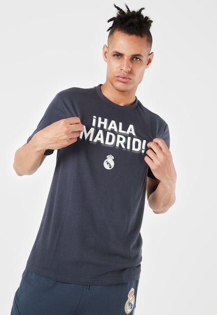 Camiseta Gris-Blanco Real Madrid