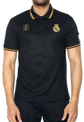 Polo Negro-Dorado REAL MADRID