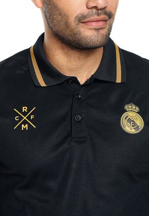 Polo Negro-Dorado REAL MADRID