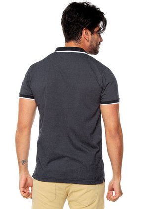 Polo Azul Navy Red Sand