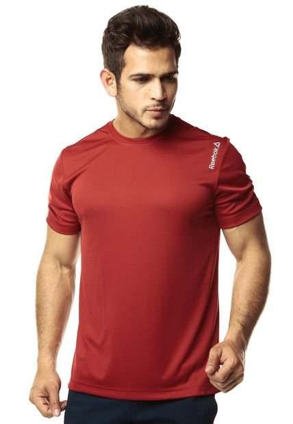 Camiseta Rojo-Gris Reebok SS TEE
