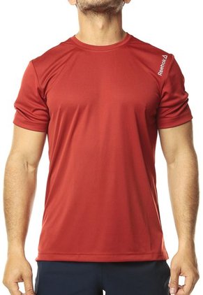 Camiseta Rojo-Gris Reebok SS TEE
