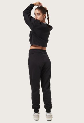 Conjunto Deportivo Negro-Blanco Reebok Identity