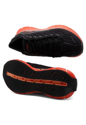 Tenis Running Negro-Naranja Reebok Zig Kinetica