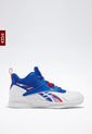Tenis Basketball Blanco-Azul-Rojo Reebok More Buckets de Reebok
