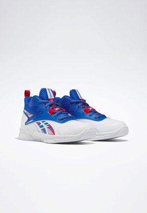 Tenis Basketball Blanco-Azul-Rojo Reebok More Buckets
