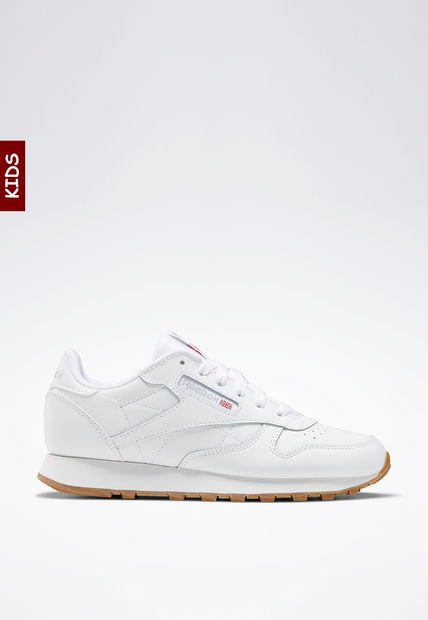 Tenis Running Blanco-Café Reebok Classic Leather Junior