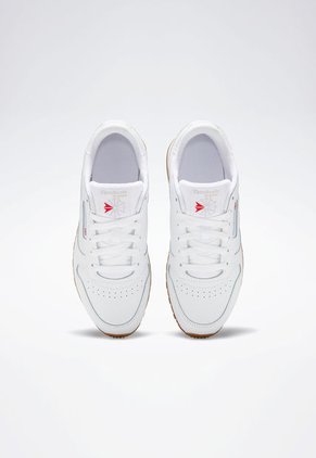 Tenis Running Blanco-Café Reebok Classic Leather Junior