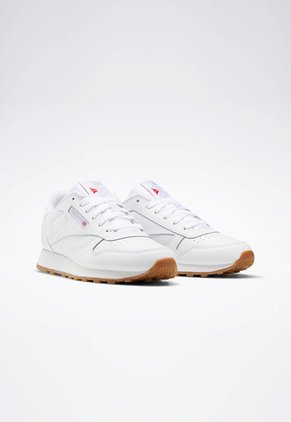 Tenis Running Blanco-Café Reebok Classic Leather Junior