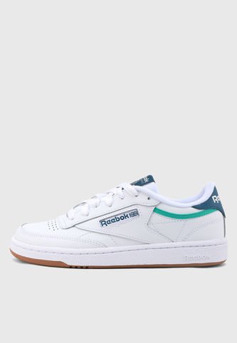 Tenis Lifestyle Blanco-Verde Reebok Classics Club C 85 Reebok