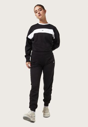 Conjunto Deportivo Negro-Blanco Reebok Identity