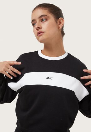 Conjunto Deportivo Negro-Blanco Reebok Identity