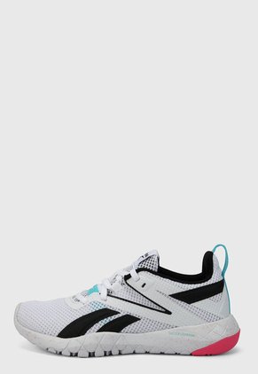 Tenis Training Blanco-Negro-Rosa Reebok Mega Flexagon