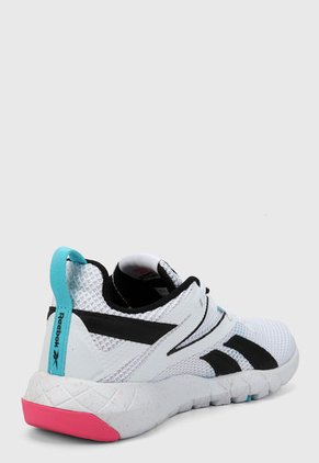 Tenis Training Blanco-Negro-Rosa Reebok Mega Flexagon