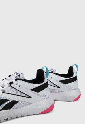 Tenis Training Blanco-Negro-Rosa Reebok Mega Flexagon