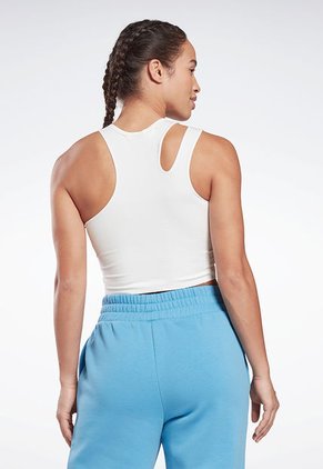 Camiseta Esqueleto Blanco-Azul Reebok