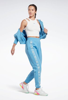 Camiseta Esqueleto Blanco-Azul Reebok