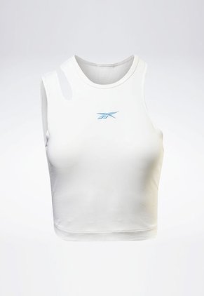 Camiseta Esqueleto Blanco-Azul Reebok