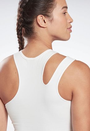 Camiseta Esqueleto Blanco-Azul Reebok