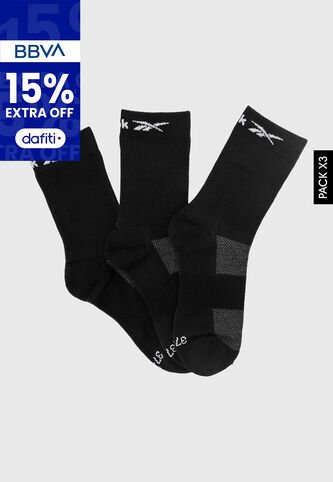 Medias X3 Reebok Negro Reebok