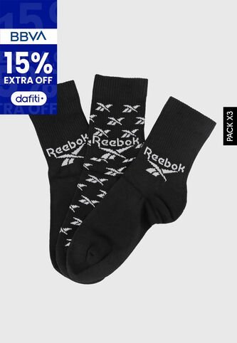 Medias X3 Reebok Negro Reebok