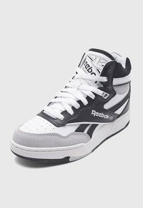 Tenis Lifestyle Blanco-Negro-Gris Reebok BB 4000 II MID