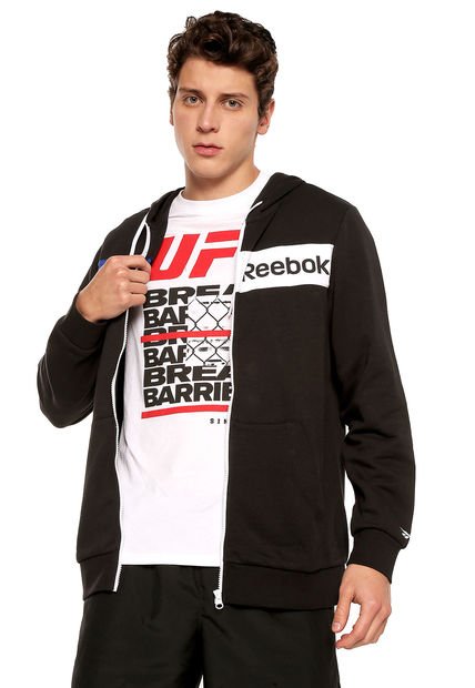 Buzo TRAINING Reebok TE LINEAR LOGO FZ H Negro