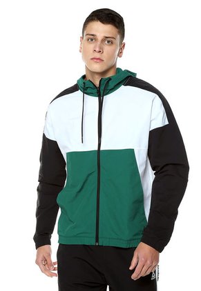 Chaqueta Blanco-Negro-Verde Reebok Wor MYT Woven