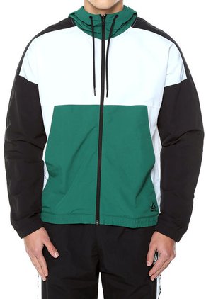 Chaqueta Blanco-Negro-Verde Reebok Wor MYT Woven