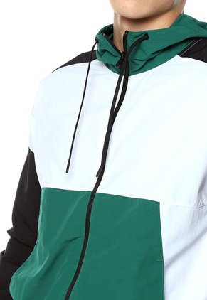 Chaqueta Blanco-Negro-Verde Reebok Wor MYT Woven